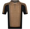 TED BAKER TED BAKER JESTY POLO T SHIRT BROWN