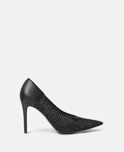 Stella Mccartney Stella Iconic Studded Mesh Pumps In Black