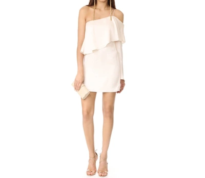 C/meo Collective Women Nothing Even Matters Mini Dress In Chalk In White
