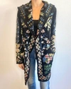 Johnny Was Fayetta Short Hoodie Jacket In Black In Multi