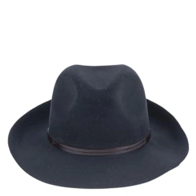 Travaux En Cours Felt Fedora Hat In Black