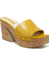 Franco Sarto Capri-clog Slide Sandals In Yellow