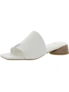 Franco Sarto Loran Womens Cushioned Footbed Slip On Heels In White