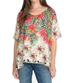 Johnny Was Seabiscuit Shiloh Top In Multi In White