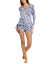 Honeydew Women's Star Seeker Brushed Jersey Short Lounge Set, 2 Piece In Purple