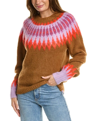 Allsaints Falka Alpaca & Wool-blend Sweater In Brown