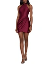 BLONDIE NITES JUNIORS WOMENS HALTER MINI COCKTAIL AND PARTY DRESS