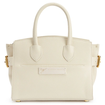 Giuseppe Zanotti Angelina Leather Tote Bag In White