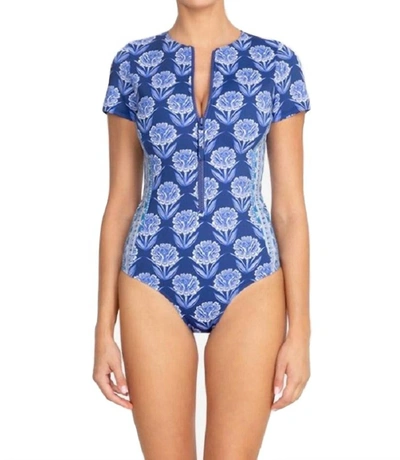 Johnny Was Yao Neoprene One Piece In Multi In Blue