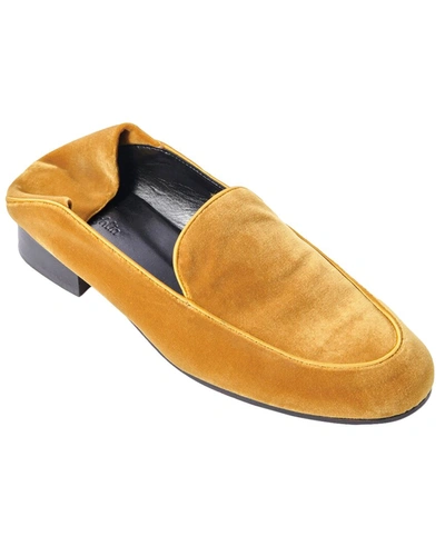 J.mclaughlin Luna Velvet Loafer In Yellow