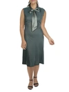 Ralph Lauren Womens Velvet Calf Midi Dress In Multi