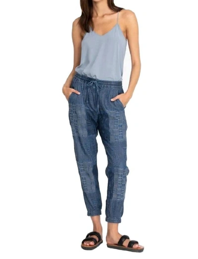 Johnny Was Luisa Embroidered Jogger In Denim Blue