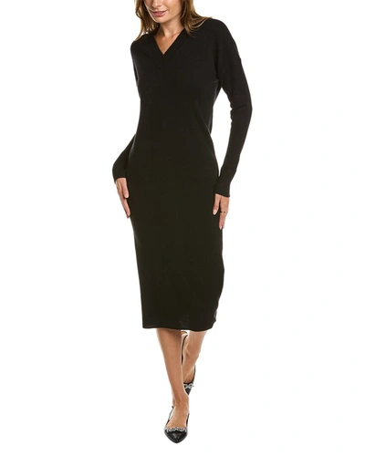 Allsaints Britta Cashmere & Wool-blend Dress In Black