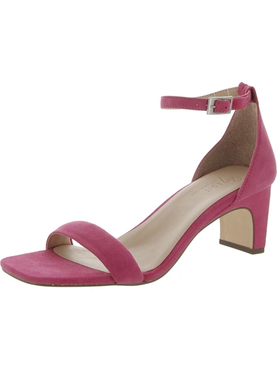Naturalizer Iriss Womens Buckle Ankle Strap Heels In Pink