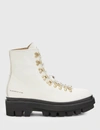 Allsaints Wanda Lug Combat Boot In White