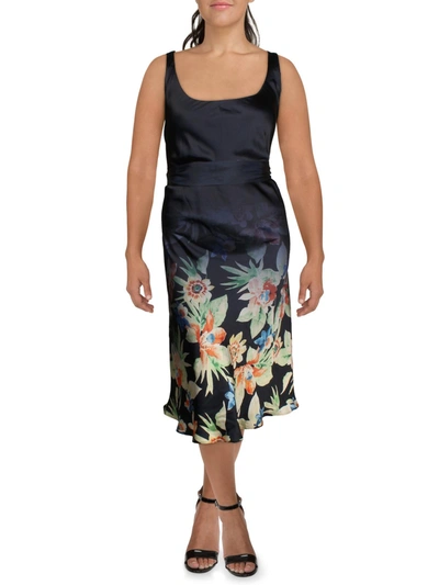 Lauren Ralph Lauren Womens Georgette Floral Midi Dress In Multi