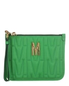 MOSCHINO QUILTED LOGO WRISTLET