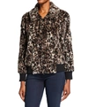 JOHNNY WAS LEOPARD FAUX FUR BOMBER JACKET IN MULTI