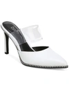 Bar Iii Brielle Womens Faux Leather Slip On Slide In Multi
