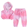 TEAMSON SOPHIA'S CASUAL TIE DYE HOODIE AND SWEATPANTS FOR 18" DOLLS, PINK