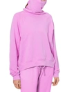 B & A BY BETSY AND ADAM WOMENS PULLOVER BUILT-IN MASK CREWNECK SWEATER
