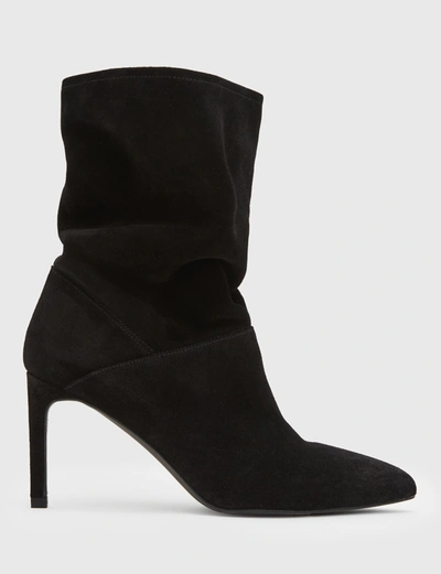 Allsaints Orlana Suede Boot In Black