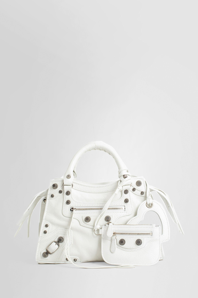 Balenciaga Woman White Top Handle Bags