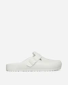 Birkenstock Boston Debossed-logo Slides In White