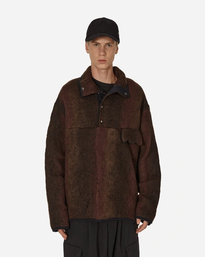 Vitelli Doomboh Button-up Pullover In Brown