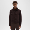 Theory Neil Trucker Jacket In Stretch Corduroy In Mink