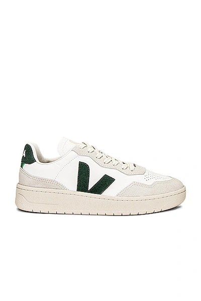 Veja V-90 Leather Trainer In White