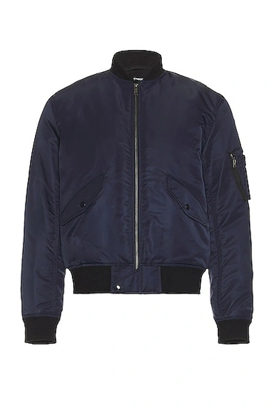 Theory Flight Bomber Jacket In Baltic