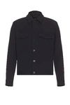 Theory River Neoteric Twill Jacket In Dark Navy