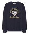 Casablanca For The Peace Gold Crew Neck Sweatshirt