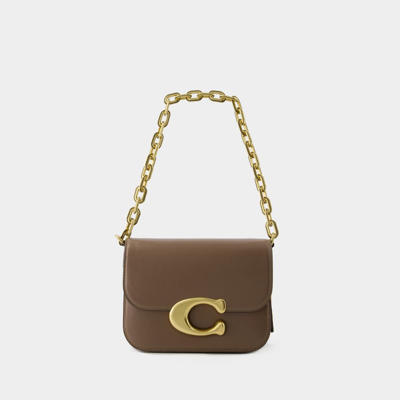 Coach Idol Crossbody -  - Leather - Dark Stone In Brown