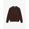 Sandro Mens Long-sleeve Crewneck Cashmere Jumper