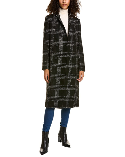 Allsaints Bexa Check Wool-blend Coat In Multi