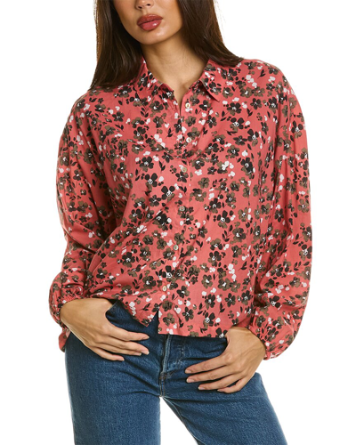 Johnny Was High-low Button Shirt In Pink
