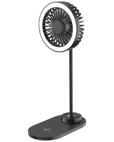 Ztech Illumibreeze Led Desk Fan With Charging Base