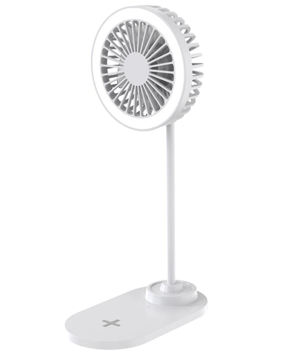 Ztech Illumibreeze Led Desk Fan With Charging Base