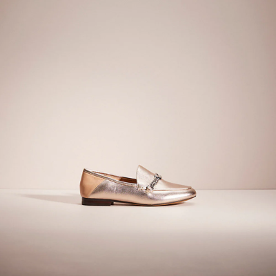 Coach Restored Helena Loafer In Platinum Champagne