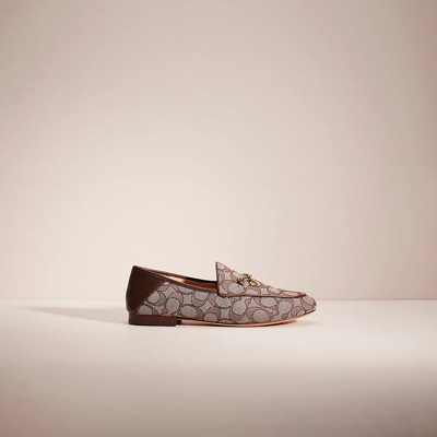 Coach Restored Hanna Loafer In Signature Jacquard In Oak/maple