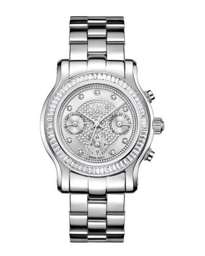 Jbw Women's Laurel Diamond & Crystal Watch