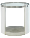 Bernhardt T Axiom Round Chairside Table In Grey
