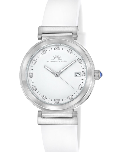 Porsamo Bleu Dahlia Women's White Silicone Watch, 1052adar