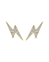 Sabrina Designs 14k 0.13 Ct. Tw. Diamond Lightning Bolt Studs