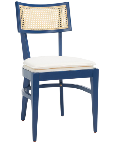 Safavieh Galway Cane Dining Chair In Navy