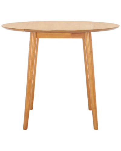 Safavieh Lovell Folding Round Dining Table In Brown