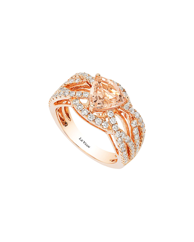 Le Vian ® 14k Rose Gold 2.17 Ct. Tw. Diamond & Peach Morganite Ring In No Color