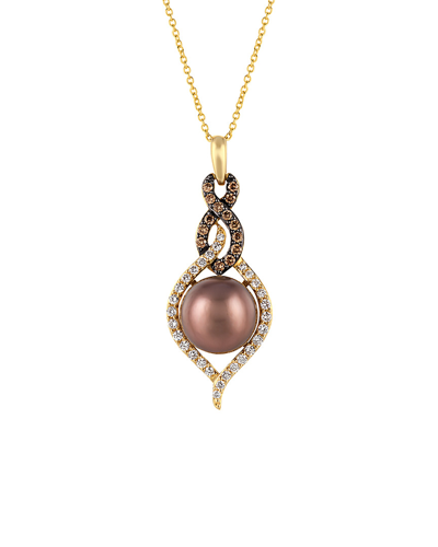 Le Vian 14k 0.44 Ct. Tw. Diamond & 10-11mm Pearl Necklace